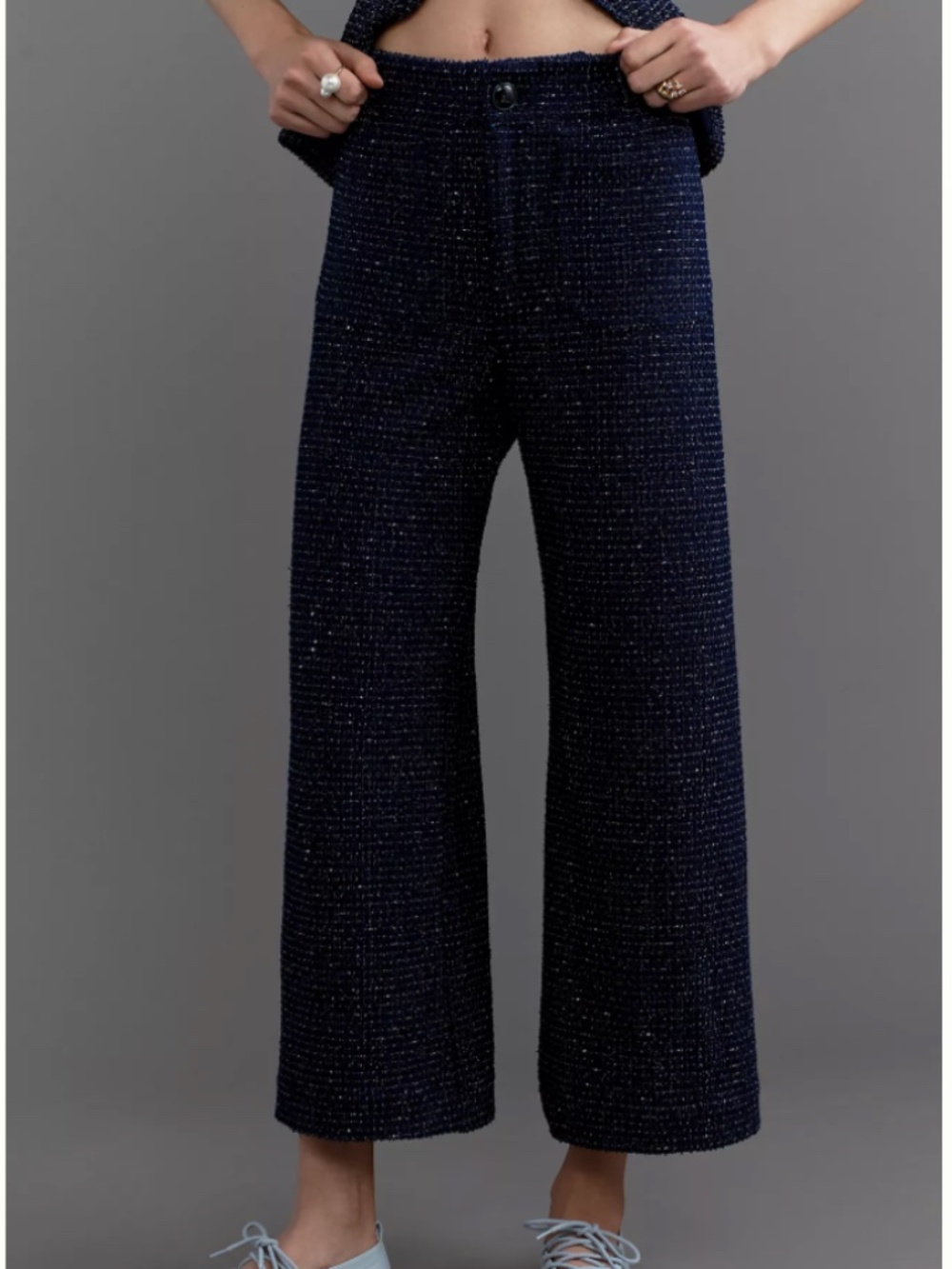 Maeve Colette Tweed Cropped Pants